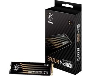 MSI SPATIUM M480 PRO PCIE 4.0 NVME M.2 2TB unidad de estado sólido PCI Express 4.0 3D NAND