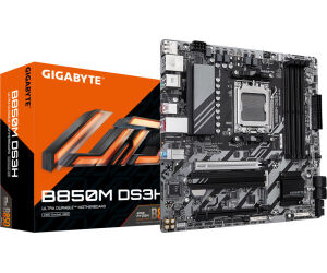 GIGABYTE B850M DS3H Placa Base - Procesadores AMD Ryzen Serie 9000, 16+2+2 fases VRM digitales, hasta 8200MHz DDR5 (OC), 1xPCIe 5.0 + 1xPCIe 4.0 M.2, LAN 2.5, USB 3.2 Gen 2
