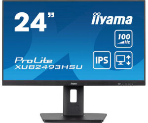 Monitor Iiyama 24” Panel Ips Con Usb , Hub 100hz Y Ajustable En Altura