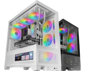 Caja Gaming Semitorre Mars Gaming MC-LCDX/ Blanca