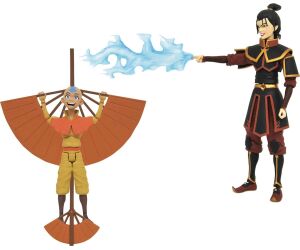 Surtido figuras diamond collection avatar the last airbender aang & azula 6 unidades action figures series 2 18 cm