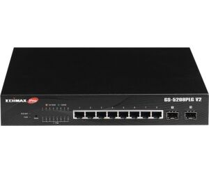 Edimax PRO GS-5208PLG V2 Switch 10xGB PoE+ (2xSFP)