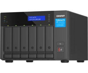 QNAP TVS-H674 NAS Torre Ethernet Negro i5-12400