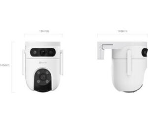 Ezviz Camara Vigilancia H9c Ext Lente Dual 3k+3k Vision Noct Color 360 Wifi Wh