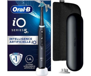 Cepillo Dental Braun Io 5 Estuche Viaje 3 Cabezales Negro