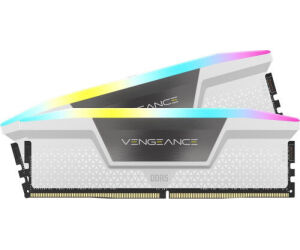 Memoria Corsair Ddr5 32gb 2x16gb Pc6000 Vengeance Rgb Blanca Cmh32gx5m2b6000z30w