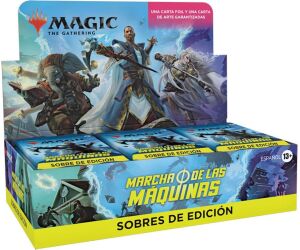 Caja de cartas wizards of the coast magic the gathering sobres de edición marcha de las máquinas 30 unidades español