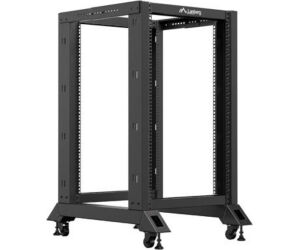 Armario lanberg abierto rack 19 pulgadas 18u -  600x800 negro