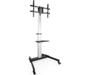 Soporte de Suelo Inclinable/ Ajustable con Ruedas TooQ FS1886M-B para TV de 37-86"/ hasta 50kg