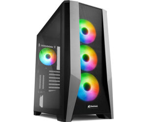 Caja Atx Sharkoon Tg7m 2xusb3.0 Sin Fuente Negro