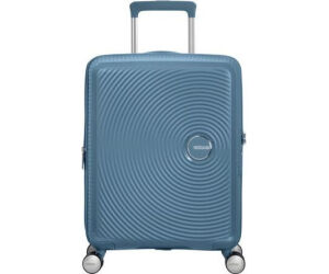 Maleta de Cabina American Tourister SoundBox Spinner 55cm/ 55x40x20cm/ 4 Ruedas/ Azul Piedra