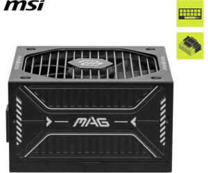 Fuente Alimentacion Msi Mag A750gls Pcie5,psu,750w,80 Plus Gold,modular,120mm,active Pfc,pci-e 5.0 (16 Pin)x1,pci-e (6+2 Pin)x4,sata (15 Pin)x5