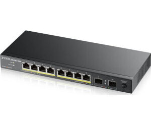 Zyxel GS1100-10HP v2 No administrado Gigabit Ethernet (10/100/1000) Energía sobre Ethernet (PoE) Negro