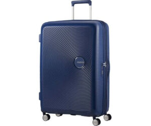 Maleta Grande American Tourister SoundBox Spinner 77cm/ 77x51.5x29.5cm/ 4 Ruedas/ Azul Marino