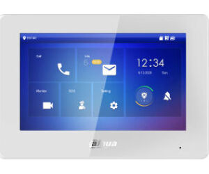 (dhi-vth5422hw) Monitor Interior 7" De Superficie Para Videoportero Ip De 2-hilos Pantalla TÁctil Poe Sd 6e 1s Alarma Blanco