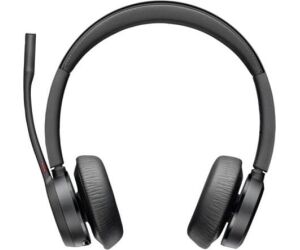 Auriculares Inalámbricos Poly Voyager 4320 para Microsoft Teams + Adaptador BT700/ con Micrófono/ Bluetooth/ Negros