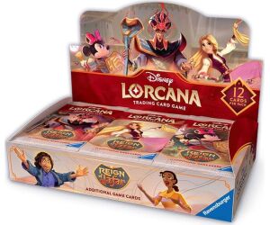 Lorcana tcg -  expositor de sobres disey reinado de jafar 24 unidades inglés