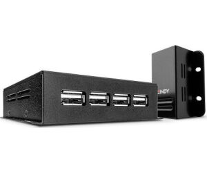 Lindy 42681 ampliador de red Transmisor y receptor de red Negro