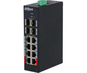 (dh-hs4412-8et-96) Dahua Switch Industrial Managed 8 Puertos Poe 10/100 Mbps + 4 Sfp 1000 Mbps Uplink