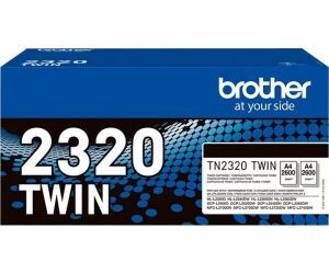 Pack toner brother tn2320twin negro 2uds