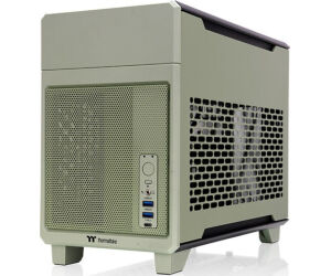 CAJA THERMALTAKE TR100 MINI-ITX USB 3.2 Cx1 USB 3.0 x 2 SN FUENTE VERDE MATCHA