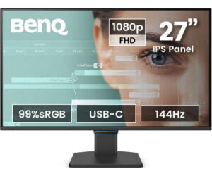 Monitor Benq Gw2790c (9h.lnplb.qbe) 27” 1080p Fhd 144hz Ips Eye-care, Usb-c, Certificado Tuv