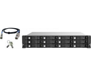 QNAP TL-R1220Sep-RP 2.5/3.5" Carcasa de disco duro/SSD Negro, Gris
