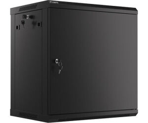 Armario Lanberg Mural Rack 19" 12u/600x450 Flat Pack Autoensa Negro Pta Metalica