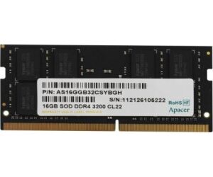Memoria RAM Apacer ES.16G21.GSH 16GB/ DDR4/ 3200MHz/ 1.2V/ CL22/ SODIMM