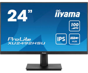 MONITOR IIYAMA 24" PROLITE SLIM XU2492HSU-B6, IPS, 100HZ, 0,4 MS, USB, HDMI, DISPLAYPORT, ALT 2x2W, INCLI