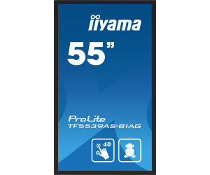 Monitor Iiyama 55"  Tactil / Android 11 / 500cd / Ram 4gb / Rom 32gb / 8ms / Uso 24/7 / Modo Kiosco / Ip65 Frontal / Hdmix2 / Dp X1 / Rj45 / Mm / Horizontal-vertical-cara Arriba/  Vesa 400x400  (tf5539as-b1ag)