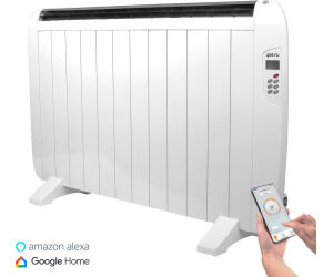 Yoevu radiador eléctrico bajo consumo 12 elementos 1800w de pared o pie blanco