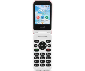 Telefono movil doro 7080 clam red -  white - 2.8 pulgadas -  4g - rojo y blanco
