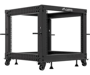 Armario Lanberg Abierto Rack 19" 9u 600x600 Ajustable Hasta 1100 Negro
