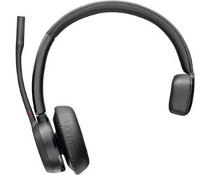 Auricular Inalámbrico Poly Voyager 4310 + Adaptador BT700 + Base de Carga/ con Micrófono/ Bluetooth/ Negro