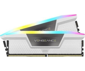 Memoria Corsair Ddr5 32gb 2x16gb Pc6000 Vengeance Rgb Blanca Cmh32gx5m2e6000c36w