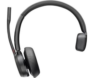 Auricular Inalámbrico Poly Voyager 4310-M para Microsoft Teams + Adaptador BT700 + Base de Carga/ con Micrófono/ Bluetooth/ Negro
