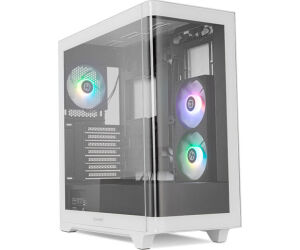 NOX Semitorre HUMMER ETHER Cristal Curvo Negro&Bla