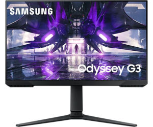 Monitor Gaming Samsung Odyssey G3 S24DG300EU/ 24"/ Full HD/ 1ms/ 180Hz/ VA/ Regulable en altura/ Negro