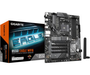 GIGABYTE B550 EAGLE WIFI6 Placa base - Procesadores AMD Ryzen serie 5000 G, VRM de 10+3+1 fases, hasta 3200 MHz DDR4, 1xPCIe 4.0 + 1xPCIe 3.0 M.2, LAN 1GbE, WIFI 6, USB 3.2 Gen 2