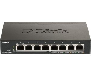 D-LINK SWITCH 8 PUERTOS 10/100/1Gbit POe EASYSMART