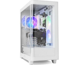 NOX Semitorre HUMMER ETHER  Cristal Curvo Blanco