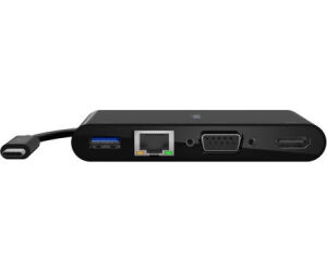 Belkin AVC005BTBK base para portátil y replicador de puertos Alámbrico USB 3.2 Gen 1 (3.1 Gen 1) Type-C Negro