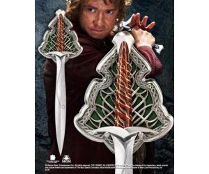 Replica espada de acero the noble collection el hobbit bilbo baggin dardo tamaño real 55 cm