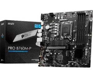 Placa Msi Pro B760m-p,intel,1700,b760,4ddr5,192gb,vga+hdmi+dp,4sata+2m.2,4usb3.2,gblan,matx