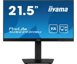 Iiyama Monitor Ips De 21.5â€™â€™ Sin Bordes De 3 Lados Y Con Concentrador Usb, Frecuencia De ActualizaciÃ“n De 100hz Y Con Soporte Ajustable En Altura