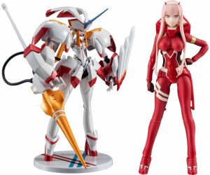 Figura tamashii nations sh figuarts darling in the franxx ztrelizia & zero two 5th aniversario set