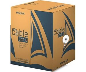 Bobina de Cable RJ45 FTP Phasak PHR 6312 Cat.6/ 305m/ Gris