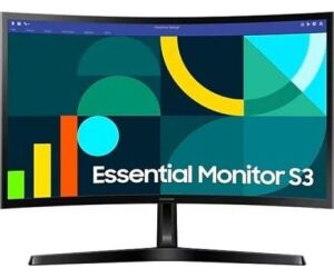 Monitor Curvo Samsung Essential Monitor S3 S27D366GAU/ 27"/ Full HD/ Negro