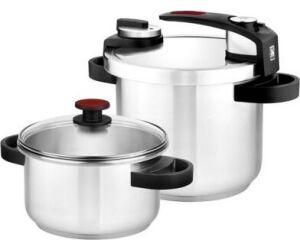Pack 2 Ollas Bra Tekna A185605/ 4+7L/ Acero Inoxidable/ Apta para Inducción